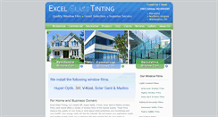 Desktop Screenshot of excelglasstint.com